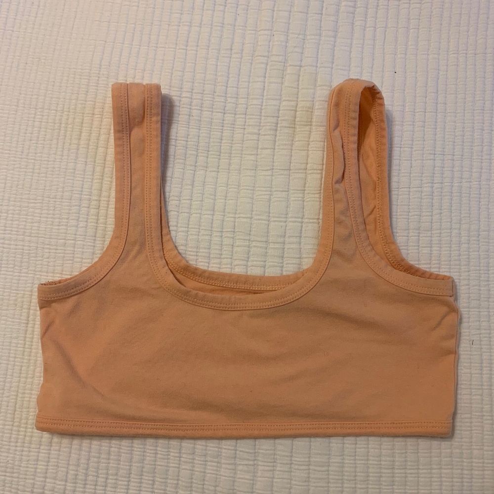 Arq Wide Strap Bra in Creamsicle